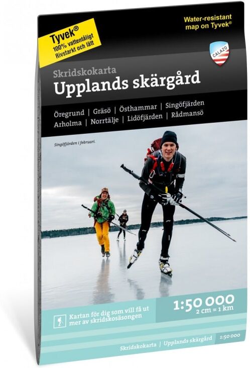 Calazo förlag Skridskokarta Upplands skärgård 1:50.000 Sort Sort OneSize Calazo förlag Skridskokarta Upplands skärgård 1:50.000 Sort Sort OneSize