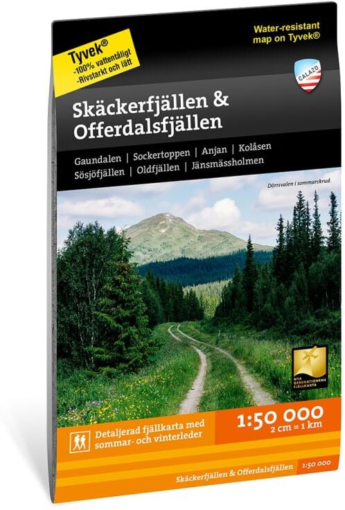 Calazo förlag Skäckerfjällen & Offerdalsfjällen 1:50.000 Sort Sort OneSize Calazo förlag Skäckerfjällen & Offerdalsfjällen 1:50.000 Sort Sort OneSize