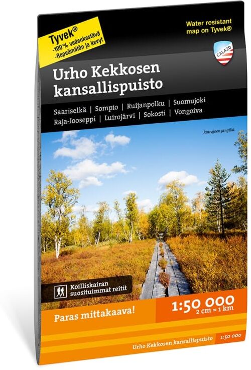 Calazo förlag Urho Kekkosen kansallispuisto 1:50.000 Sort Sort OneSize Calazo förlag Urho Kekkosen kansallispuisto 1:50.000 Sort Sort OneSize
