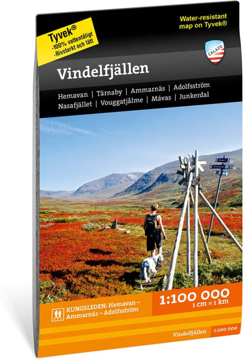 Calazo förlag Vindelfjällen 1:100.000 Sort Sort OneSize Calazo förlag Vindelfjällen 1:100.000 Sort Sort OneSize