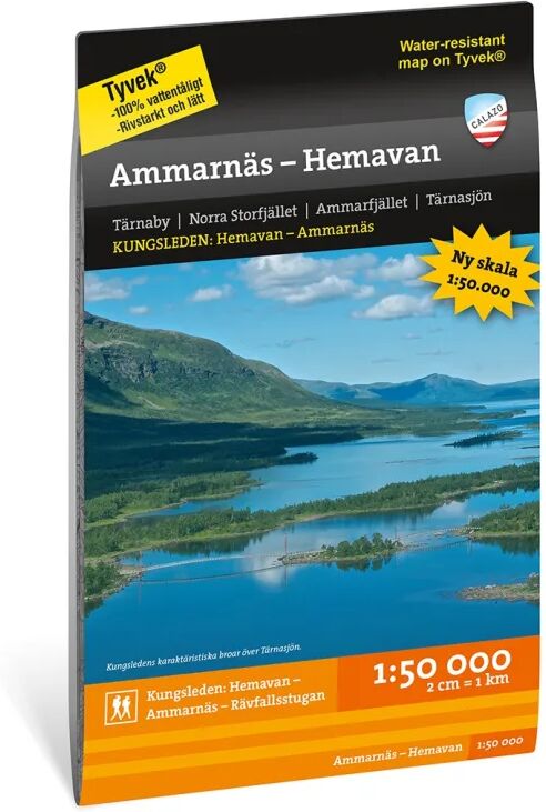 Calazo förlag Ammarnäs - Hemavan 1:50.000 Sort Sort OneSize