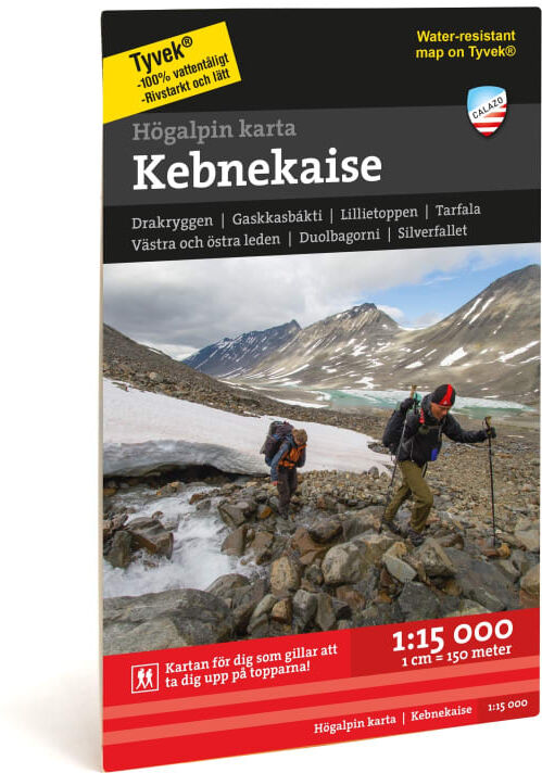 Calazo förlag Högalpin karta - Kebnekaise 1:15 000 Sort Sort OneSize Calazo förlag Högalpin karta - Kebnekaise 1:15 000 Sort Sort OneSize