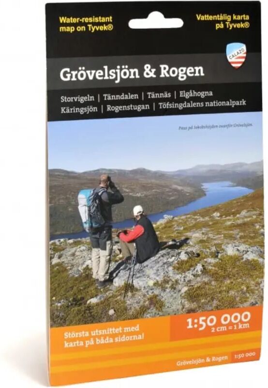 Calazo förlag Grövelsjön & Rogen 1:50.000 Sort Sort OneSize