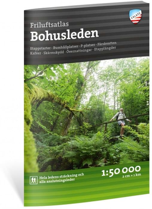 Calazo förlag Friluftsatlas Bohusleden 1:50.000 Sort Sort OneSize Calazo förlag Friluftsatlas Bohusleden 1:50.000 Sort Sort OneSize
