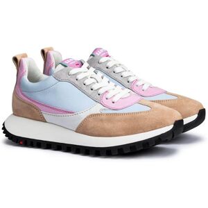 Lloyd 14-738-Dame Sneaker Praline/ice Blue/sweet Pink Str. 39