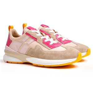 Lloyd 13-700-3dame Sneaker Linen/beige/balett/fuxia Str. 39