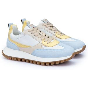 Lloyd 15-802-Dame Sneaker Ice Blue/offwhite/yellow Str. 37 Lloyd 15-802-Dame Sneaker Ice Blue/offwhite/yellow Str. 37