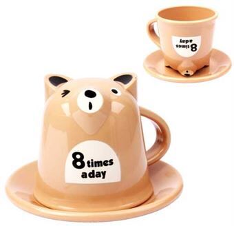 Teddy Bear Kop 350 ml. - Khaki Teddy Bear Kop 350 ml. - Khaki