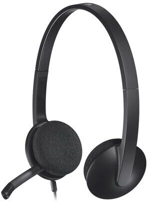 24hshop Logitech H340 USB-headset med støjreducerende mikrofon