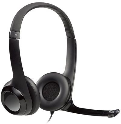 24hshop Logitech H390 USB-headset med støjreducerende mikrofon