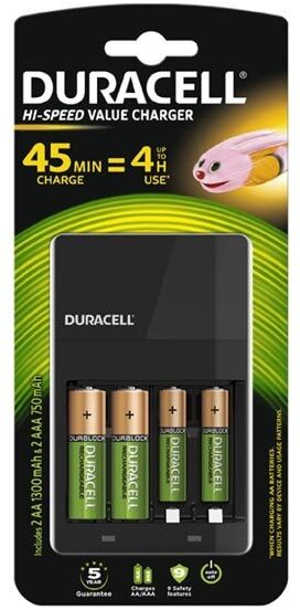 24hshop Duracell Hi-Speed Batterilader AA/AAA