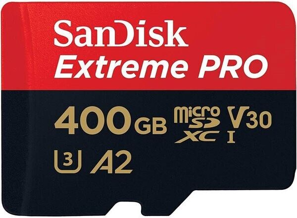 SanDisk Extreme Pro MicroSDXC 400GB R170/W90 V30 U3 4K SanDisk Extreme Pro MicroSDXC 400GB R170/W90 V30 U3 4K