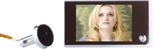 24hshop Widescreen Dørkamera 3,5" Skærm 24hshop Widescreen Dørkamera 3,5" Skærm