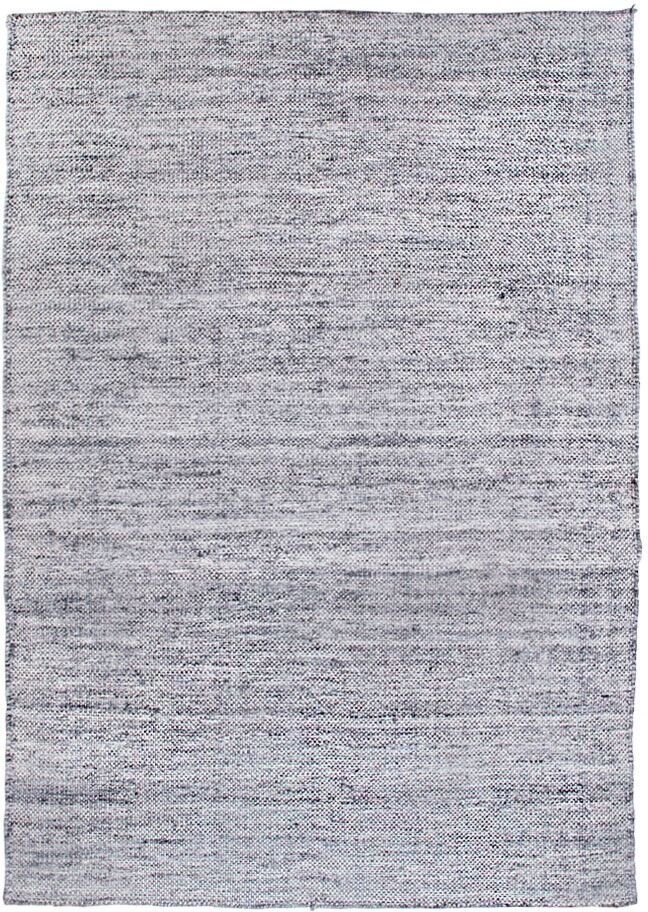 Micha tæppe håndvævet 200x300 cm, flad vævning sølv.