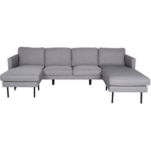 Zoom sofa U-sofa grå.