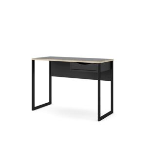 Fula skrivebord 110 cm 1 skuffe sort, mat sort.