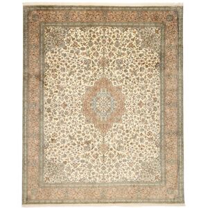 RugVista Håndknyttet Kashmir Pure Silke Taeppe 248X312 Silketæppe Beige/Orange Stort Tæppe