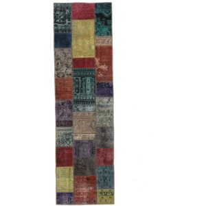 Håndknyttet. Oprindelse: Persia / Iran 75X257 Lille Patchwork - Persien/Iran Uld,