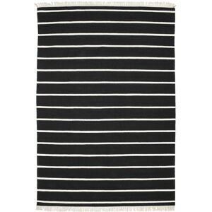 RugVista Dorri Stripe Tæppe - Sort / Hvid 220x320