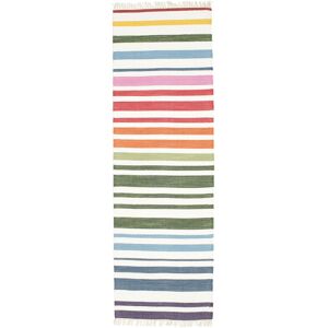 RugVista Rainbow Stripe Tæppe - Multicolor 80x250