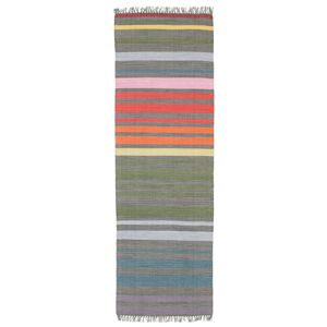 RugVista Rainbow Stripe Tæppe - Multicolor 80x250