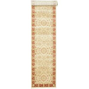 RugVista Farahan Ziegler Tæppe - Beige / Rød 80x400