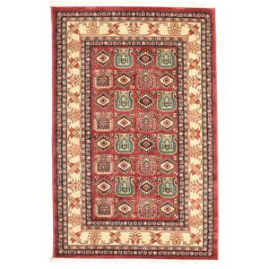 RugVista Kazak Simav Tæppe - Rød / Beige 120x180