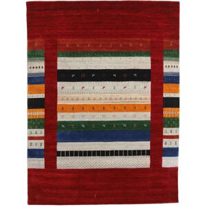 RugVista Loribaf Loom Designer Tæppe - Mørkerød / Multicolor 210x290