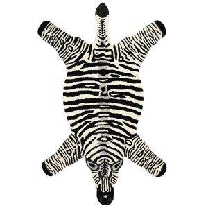 RugVista Zebra Tæppe - Sort / Hvid 100x155