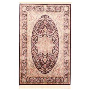 Håndknyttet. Oprindelse: Persia / Iran Ghom silke Tæppe 100x156