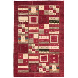 Håndknyttet. Oprindelse: Persia / Iran Gabbeh Persia Patchwork Tæppe 200x300