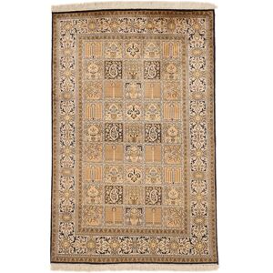 Håndknyttet. Oprindelse: India Kashmir pure silke 24 / 24 Quality Tæppe 92x143