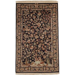 Håndknyttet. Oprindelse: India Kashmir pure silke 24 / 24 Quality Tæppe 96x155