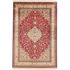 Håndknyttet. Oprindelse: India Kashmir pure silke 24 / 24 Quality Tæppe 126x187