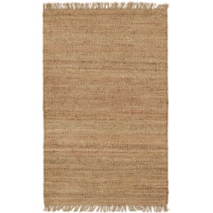 RugVista Solista Plain Jute Tæppe - Beige 100x160