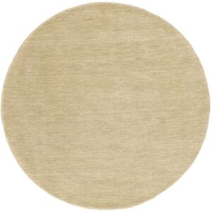 RugVista Handloom Tæppe - Crème beige  Ø 100