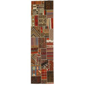 Håndknyttet. Oprindelse: Persia Kelim Patchwork Tæppe 80x300