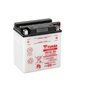 YUASA YUASA konventionelt YUASA-batteri uden syrepakke - YB10L-B2 Batteri uden syrepakke