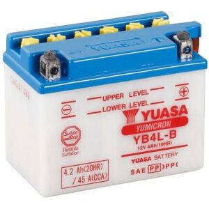 YUASA YUASA konventionelt YUASA-batteri uden syrepakke - YB4L-B Batteri uden syrepakke