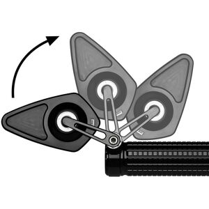 motogadget mo.view blade flip, glasløst styr ende spejl