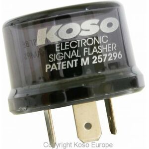 KOSO 12V/15A blinklysrelæ