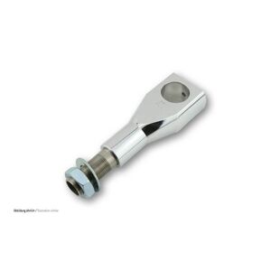 Ritz Alu-Riser Big Bone flad stil, poleret, 40 mm, 1 1/4 tommer, med indvendig kabel guide