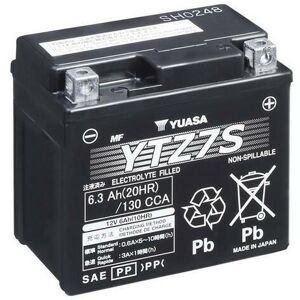 YUASA YUASA batteri YUASA M/C Vedligeholdelsesfri fabrik aktiveret - YTZ7S Vedligeholdelsesfrit AGM højtydende batteri