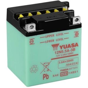 YUASA YUASA konventionelt YUASA-batteri uden syrepakke - 12N5.5A-3B Batteri uden syrepakke