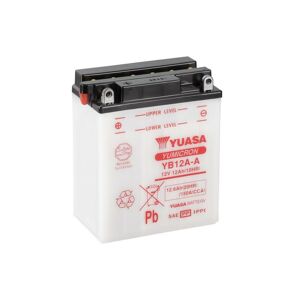 YUASA YUASA konventionelt YUASA-batteri uden syrepakke - YB12A-A Batteri uden syrepakke