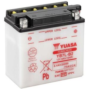 YUASA YUASA konventionelt YUASA-batteri uden syrepakke - YB7L-B2 Batteri uden syrepakke