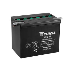 YUASA YUASA konventionelt YUASA-batteri uden syrepakke - YHD-12 Batteri uden syrepakke
