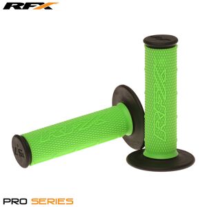 RFX Par to-komponent håndtag Pro Series sorte ender (grøn/sort) Par