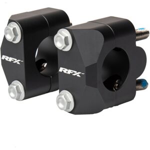 RFX Kit styradapter Race 22.2mm>28.6mm (sort) universal Konvertering til overdimensioneret styr.