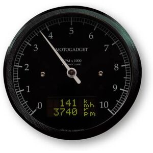 motogadget Motoscope klassiske rev counter DarkEdition -10.000 rpm